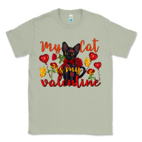 Matcha my cat is my valentine valentine's day Classic Tee - FaDigitalArtStudio