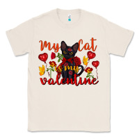 Natural my cat is my valentine valentine's day Classic Tee - FaDigitalArtStudio