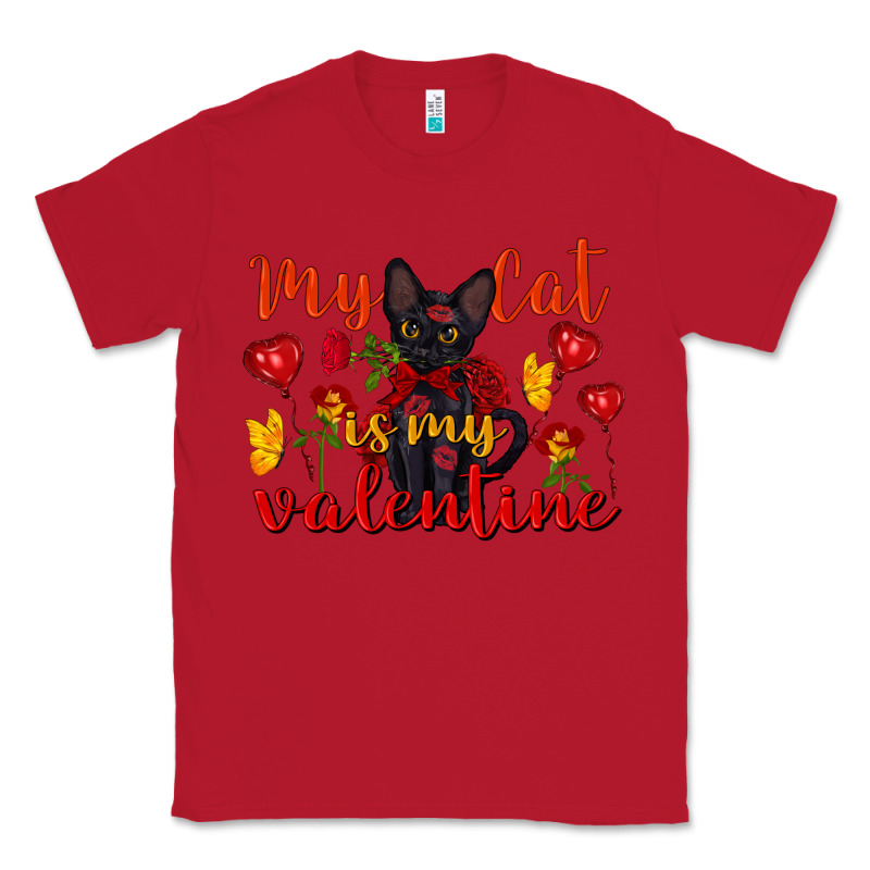 My Cat Is My Valentine Valentine's Day Classic Tee by FaDigitalArtStudio | Teevron