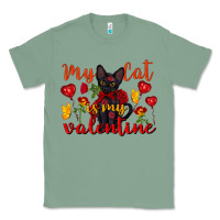 Sage my cat is my valentine valentine's day Classic Tee - FaDigitalArtStudio