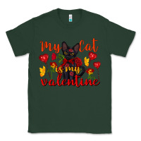 Sports Green my cat is my valentine valentine's day Classic Tee - FaDigitalArtStudio