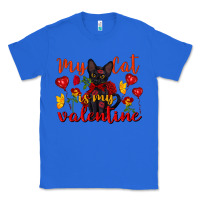 True Royal my cat is my valentine valentine's day Classic Tee - FaDigitalArtStudio