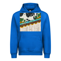 Cobalt cowhide sunflowers cactus Urban Hoodie - Jasminsmagicworld