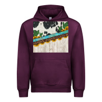 Mauve Wine cowhide sunflowers cactus Urban Hoodie - Jasminsmagicworld