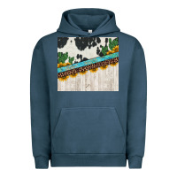 Pigment Midnight Navy cowhide sunflowers cactus Urban Hoodie - Jasminsmagicworld