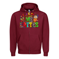 Burgundy Me lattes Zipper Hoodie - RanaPortraitStore