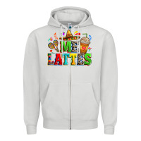 Dove Grey Me lattes Zipper Hoodie - RanaPortraitStore
