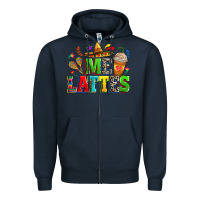 Navy Me lattes Zipper Hoodie - RanaPortraitStore