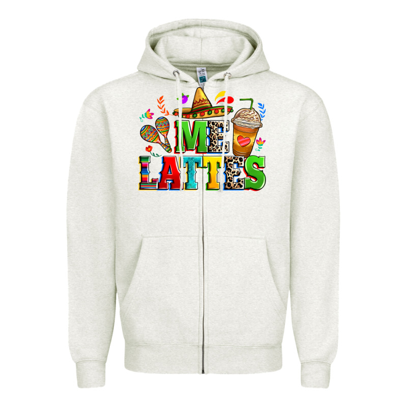 Me Lattes Zipper Hoodie by RanaPortraitStore | Teevron
