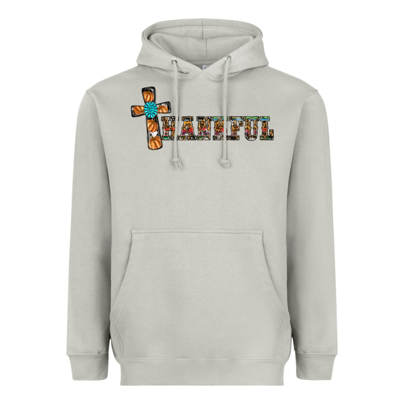Thankful Pumpkin Cross Heavyweight Hoodie by RanaPortraitStore | Teevron