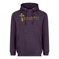 Plum thankful pumpkin cross Heavyweight Hoodie - RanaPortraitStore