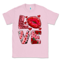 Bubblegum Pink love kiss Classic Tee - RanaPortraitStore
