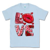 Dusty Blue love kiss Classic Tee - RanaPortraitStore