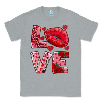 Heather Grey love kiss Classic Tee - RanaPortraitStore