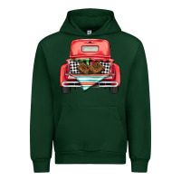 Forest Green Christmas truck Urban Hoodie - BarkalooDesign