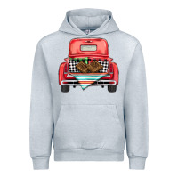 Heather Grey Christmas truck Urban Hoodie - BarkalooDesign