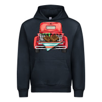 Navy Christmas truck Urban Hoodie - BarkalooDesign