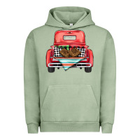 Pigment Oil Green Christmas truck Urban Hoodie - BarkalooDesign