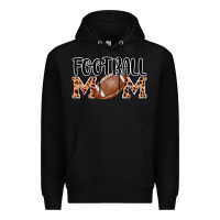 Black football mom Premium Hoodie - AdoDesignShop