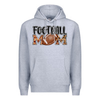 Heather Grey football mom Premium Hoodie - AdoDesignShop