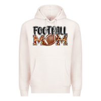 Pale Pink football mom Premium Hoodie - AdoDesignShop