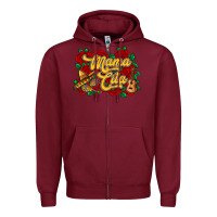 Burgundy Mama cita Zipper Hoodie - RanaPortraitStore