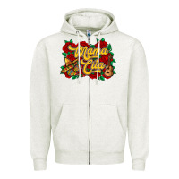 Oatmeal Heather Mama cita Zipper Hoodie - RanaPortraitStore
