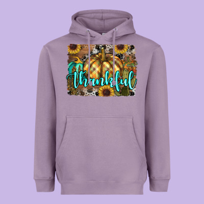 Thankful Pumpkin Heavyweight Hoodie Designed By Ranaportraitstore