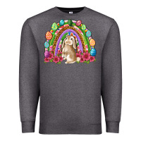 Charcoal Heather Easter rainbow Bunny Easter Day Premium Sweatshirt - Neo Western