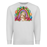 Dove Grey Easter rainbow Bunny Easter Day Premium Sweatshirt - Neo Western