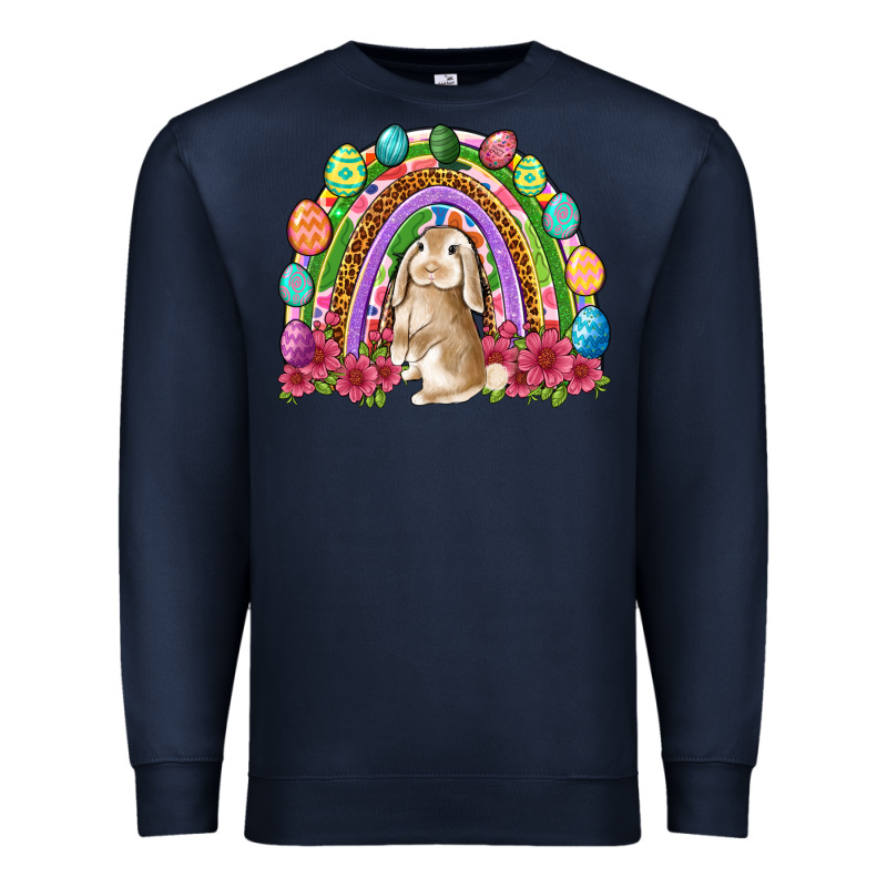 Easter Rainbow Bunny Easter Day Premium Sweatshirt by Neo Western | Teevron
