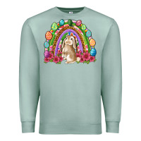 Seafoam Easter rainbow Bunny Easter Day Premium Sweatshirt - Neo Western