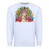White Easter rainbow Bunny Easter Day Premium Sweatshirt - Neo Western