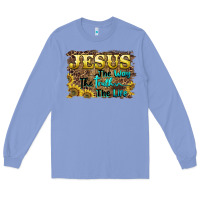 Colony Blue jesus the way the truth the life Long Sleeve Tee - BarkalooDesign