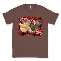 Chestnut xoxo rooster and chicken Classic Tee - RanaPortraitStore