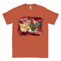Copper xoxo rooster and chicken Classic Tee - RanaPortraitStore