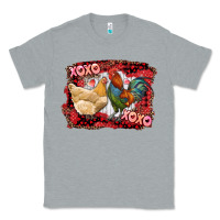 Heather Grey xoxo rooster and chicken Classic Tee - RanaPortraitStore