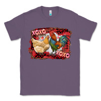 Lavender xoxo rooster and chicken Classic Tee - RanaPortraitStore