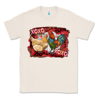 Natural xoxo rooster and chicken Classic Tee - RanaPortraitStore