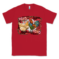 Red xoxo rooster and chicken Classic Tee - RanaPortraitStore