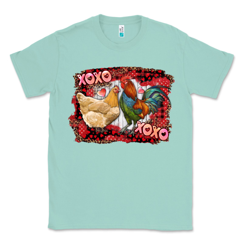 Xoxo Rooster And Chicken Classic Tee by RanaPortraitStore | Teevron