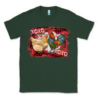 Sports Green xoxo rooster and chicken Classic Tee - RanaPortraitStore