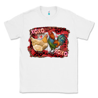 White xoxo rooster and chicken Classic Tee - RanaPortraitStore