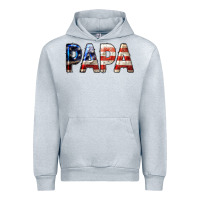 Heather Grey American Papa Urban Hoodie - LillyAllenDesigns