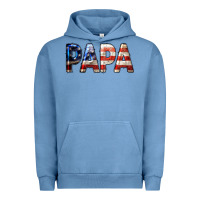 Pigment Pebble Blue American Papa Urban Hoodie - LillyAllenDesigns