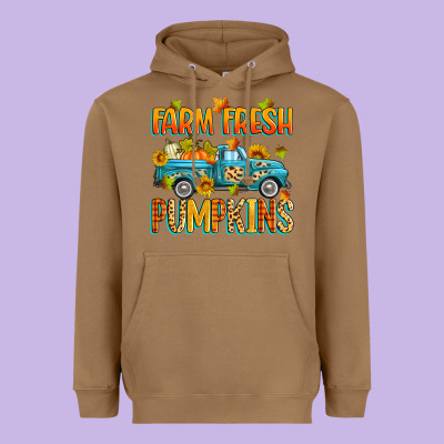 Farm Fresh Pumpkins Heavyweight Hoodie Designed By Zillion Design Studio