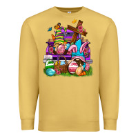 Antique Gold Easter gnomies truck Easter Day Premium Sweatshirt - Neo Western