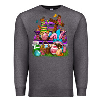 Charcoal Heather Easter gnomies truck Easter Day Premium Sweatshirt - Neo Western