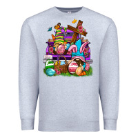 Heather Grey Easter gnomies truck Easter Day Premium Sweatshirt - Neo Western