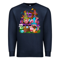 Navy Easter gnomies truck Easter Day Premium Sweatshirt - Neo Western